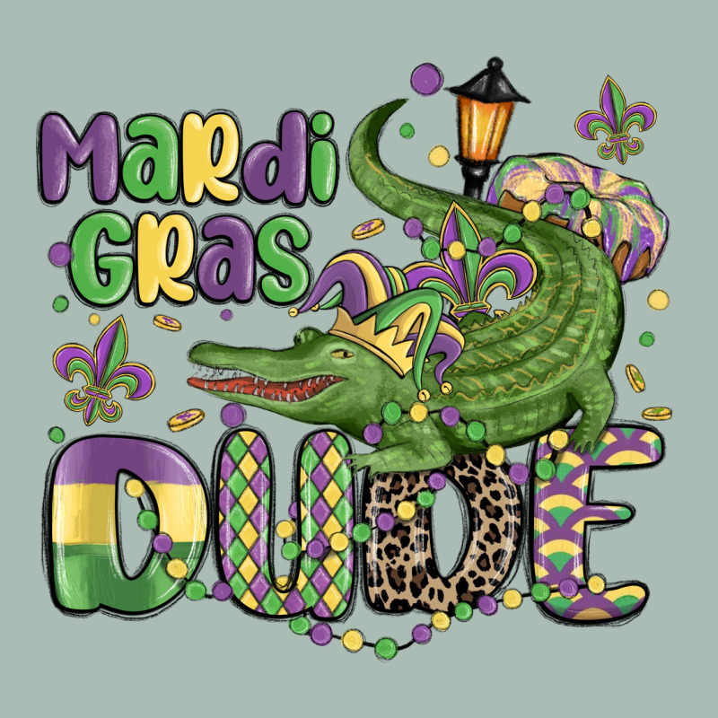 Mardi Gras Dude Alligator Classic Tee by MaliasSmallBusiness | Teevron