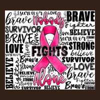 Breast Cancer Nobody Fights Alone Heavy Core Tee | Teevron