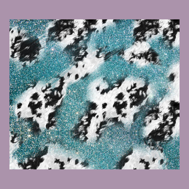Teal Glitter And Cowhide Heavyweight Hoodie by TumblerDesignByShophia | Teevron