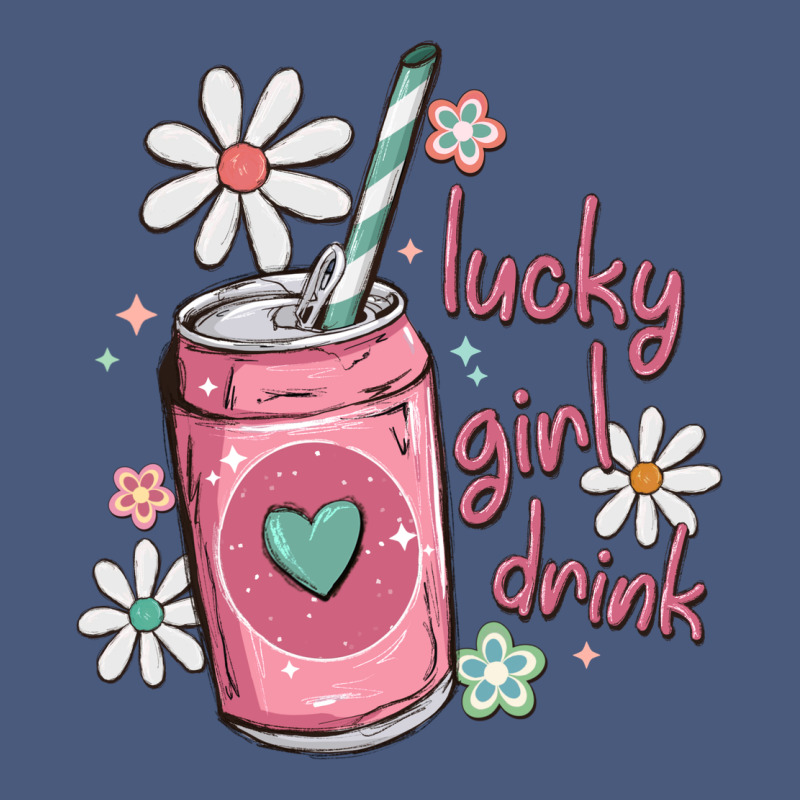 Lucky Girl Drink Vintage Hoodie by MaliasSmallBusiness | Teevron