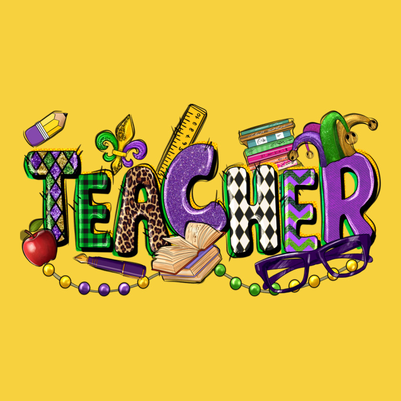 Teacher Mardi Gras Premium Sweatshirt by CowGirlArtShop | Teevron