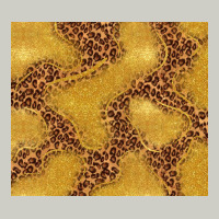 Gold Glitter With Leopard Pattern Heavyweight Hoodie | Teevron