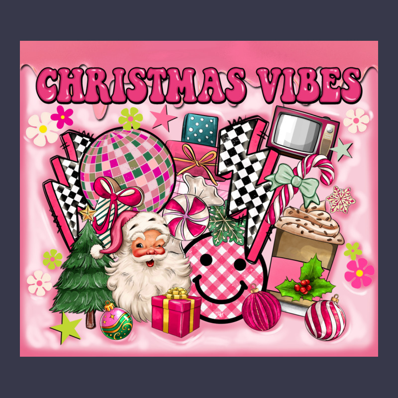 3d Retro Pink Christmas Vibes Long Sleeve Tee by MaliasSmallBusiness | Teevron