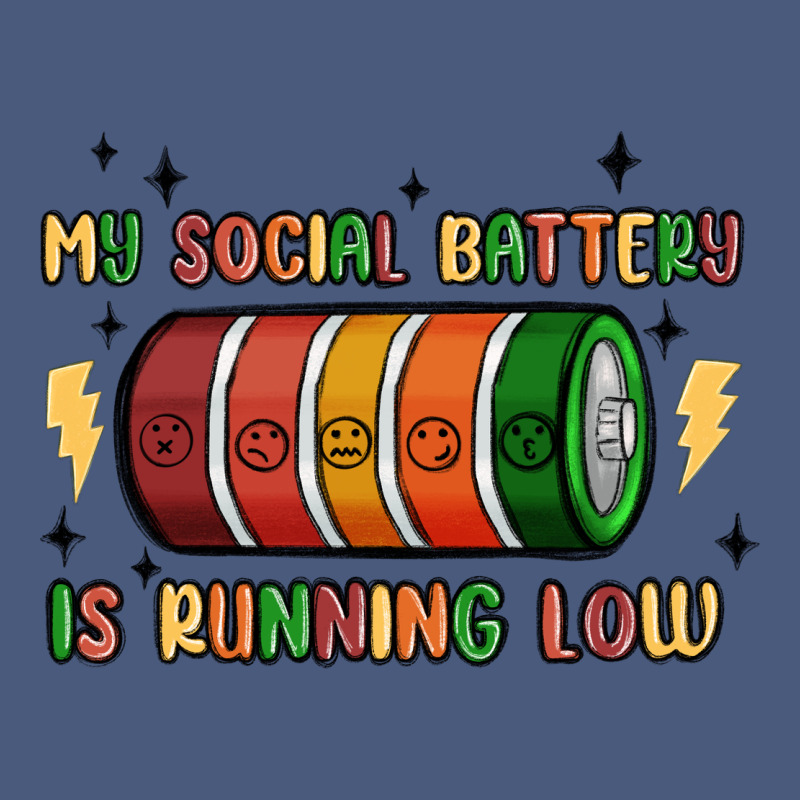 Social Battery Vintage Hoodie by MaliasSmallBusiness | Teevron
