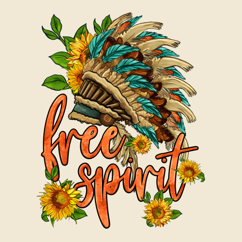 Free Spirit Sunflower And Indian Headdress Ladies Tee by HRA Design Shop | Teevron