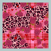 Valentines Day Roses Leopard Seamless Pattern Heavy Core Tee | Teevron
