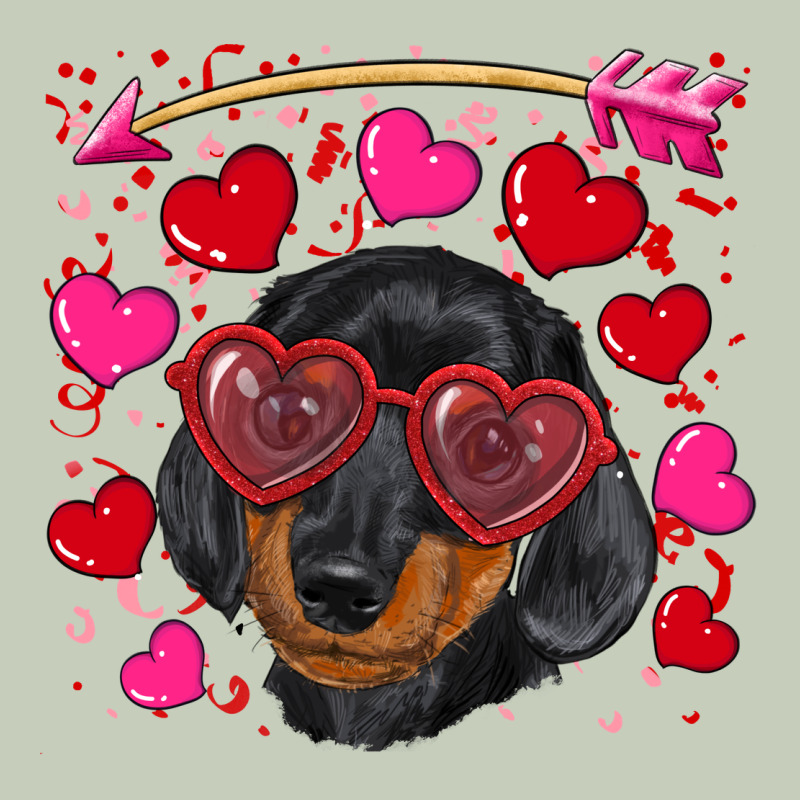 Valentine's Day  Dachshund Puppy Ladies Tee by RanaPortraitStore | Teevron