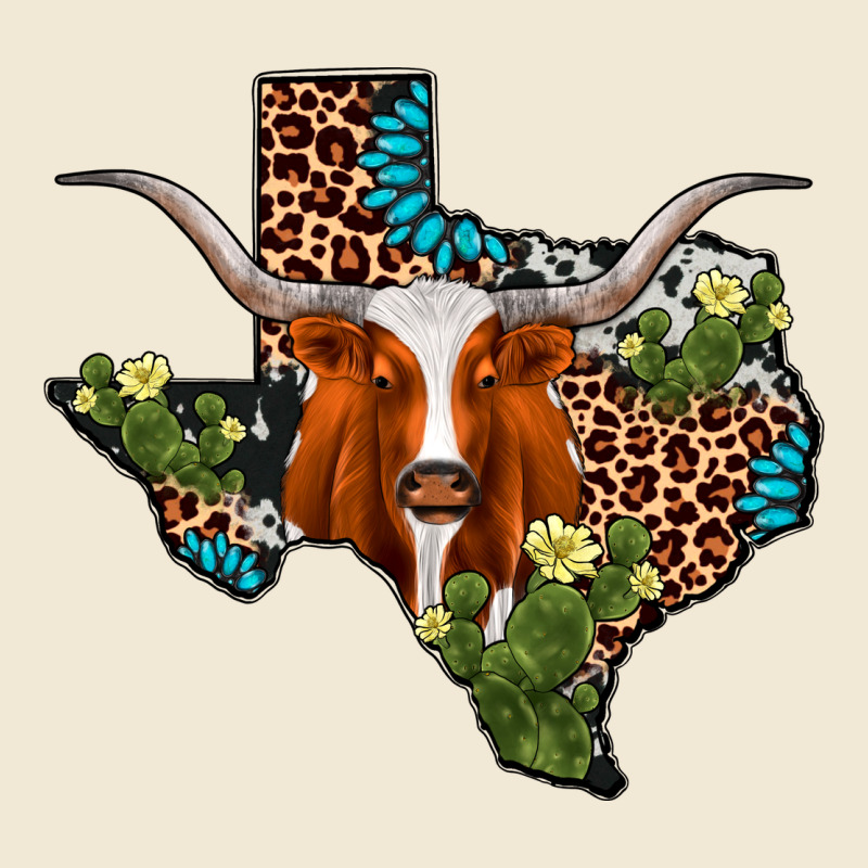 Longhorn Texas Map Premium Tee by AdoDesignShop | Teevron