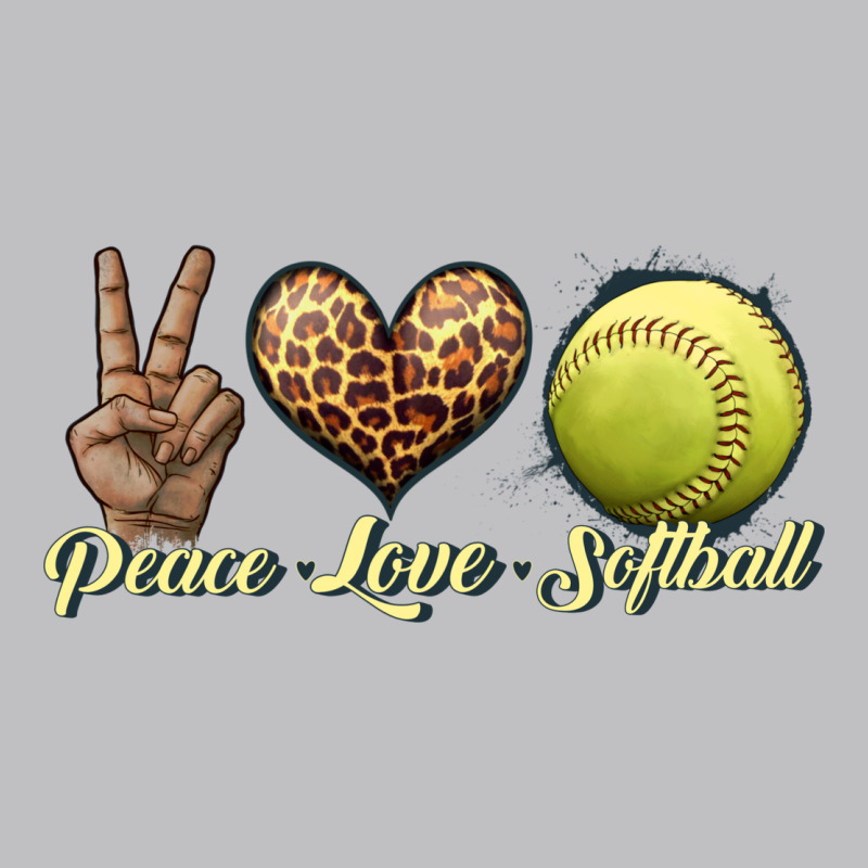 Peace Love Softball Long Sleeve Tee by JahusDesignShop | Teevron