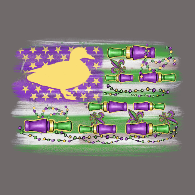 Mardi Gras Duck Call Flag Urban Heavy Tee by MaliasSmallBusiness | Teevron