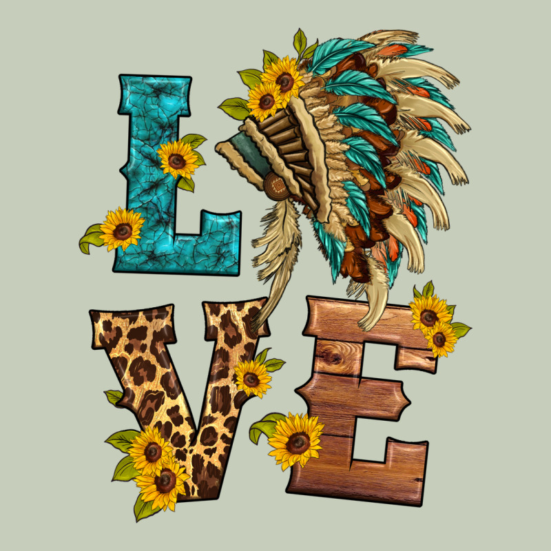 Love Indian Headdress Ladies Tee by HRA Design Shop | Teevron