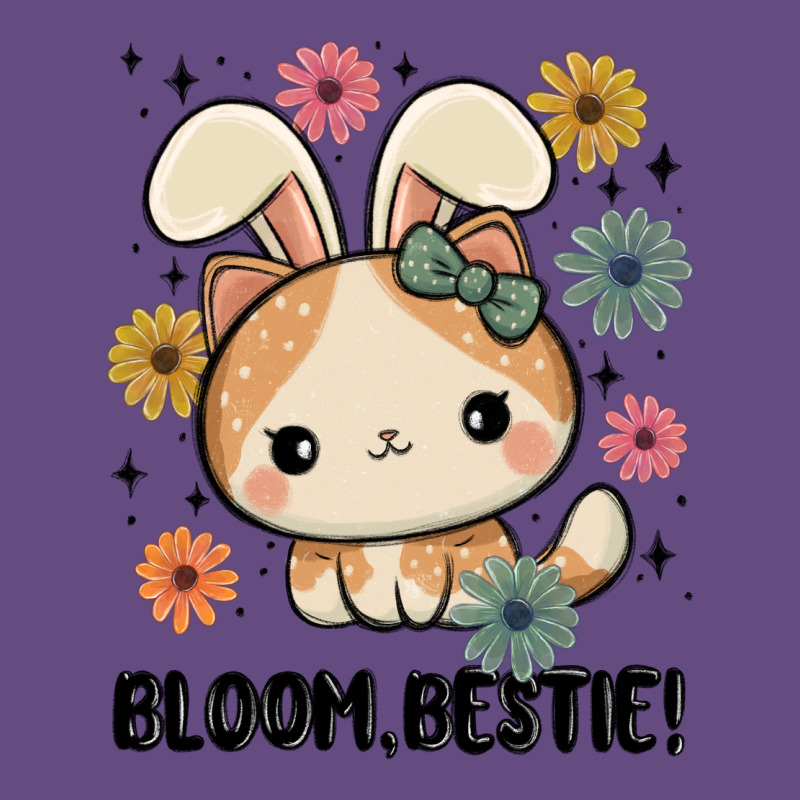 Bloom Bestie Cat Vintage Hoodie by MaliasSmallBusiness | Teevron