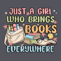 Just A Girl Who Brings Books Everywhere Vintage Hoodie | Teevron