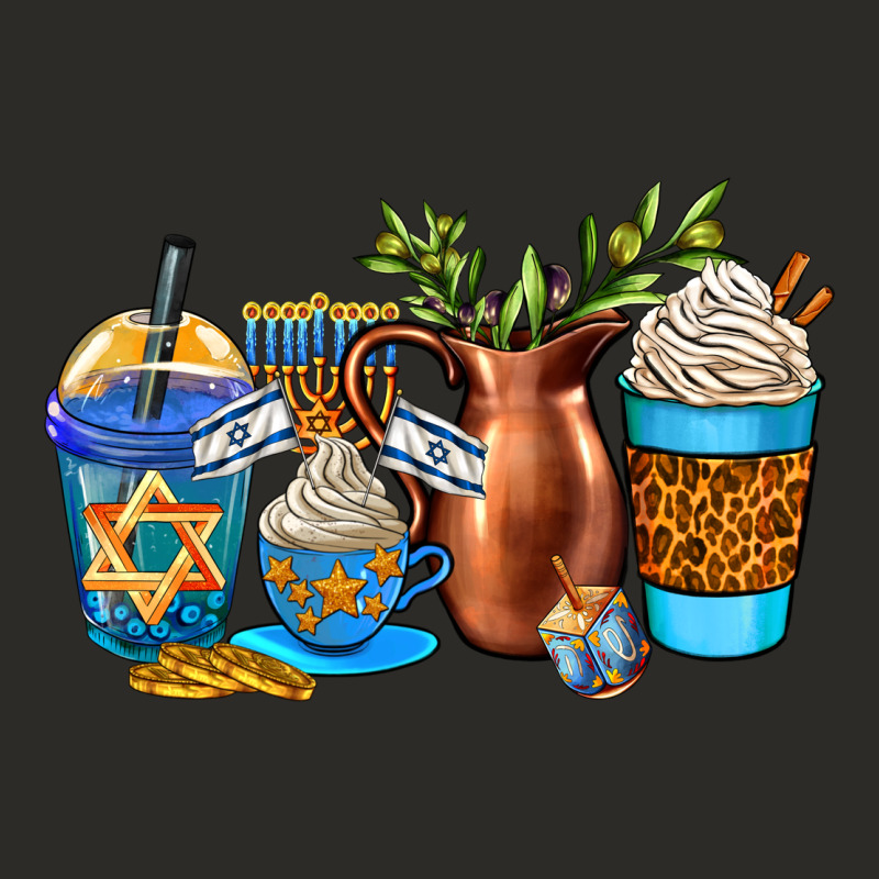 Hannukah Coffee Cups Heavy Core Tee by AdoDesignShop | Teevron