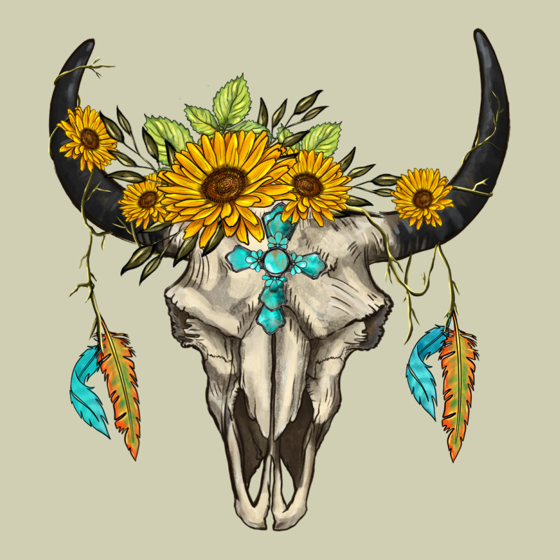 Bull Skull Western Heavy Core Tee by BarkalooDesign | Teevron
