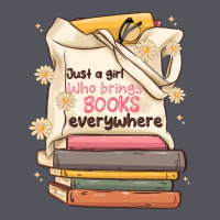 Just A Girl Who Brings Books Everywhere Vintage Hoodie | Teevron