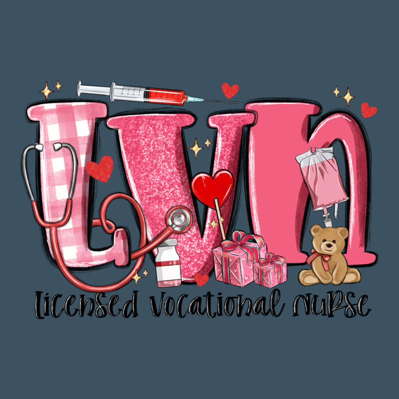 Lvn Licensed Vocational Nurse Valentine's Day Urban Heavy Tee by MaliasSmallBusiness | Teevron