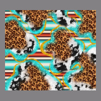 Serape Cowhide And Leopard With Glitter Heavyweight Hoodie | Teevron