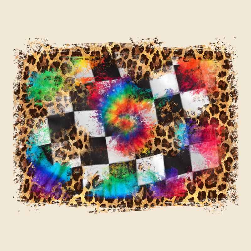 Race Leopard And Tie Dye Background Ladies Tee by HRA Design Shop | Teevron