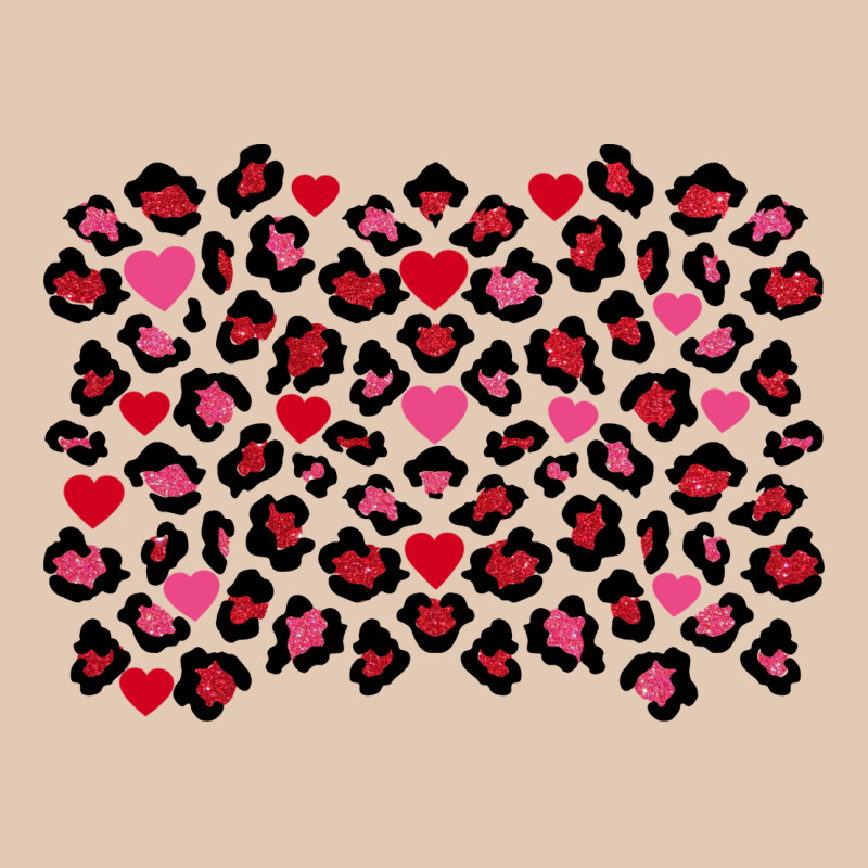 Valentines Day Leopard And Heart Background Urban Hoodie by FaDigitalArtStudio | Teevron