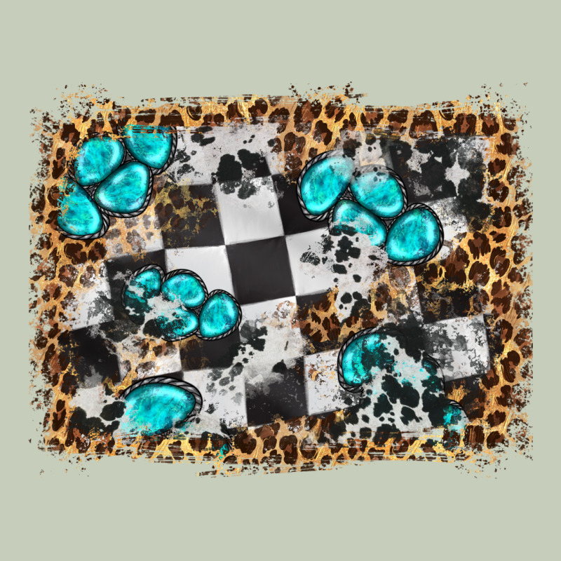 Race Leopard And Gemstone Background Ladies Tee by HRA Design Shop | Teevron