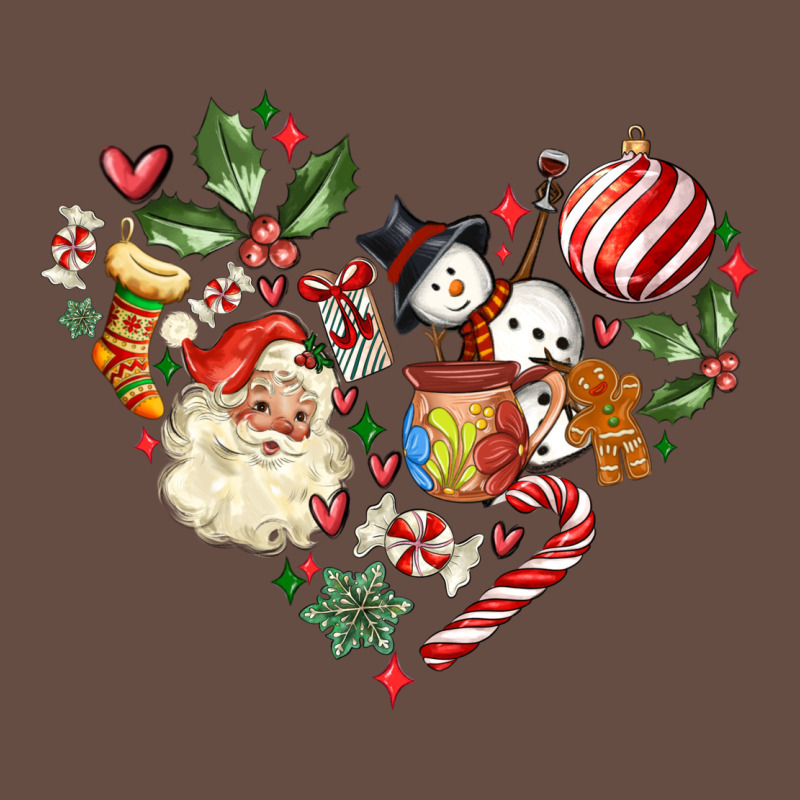 Christmas Heart Long Sleeve Tee by MaliasSmallBusiness | Teevron