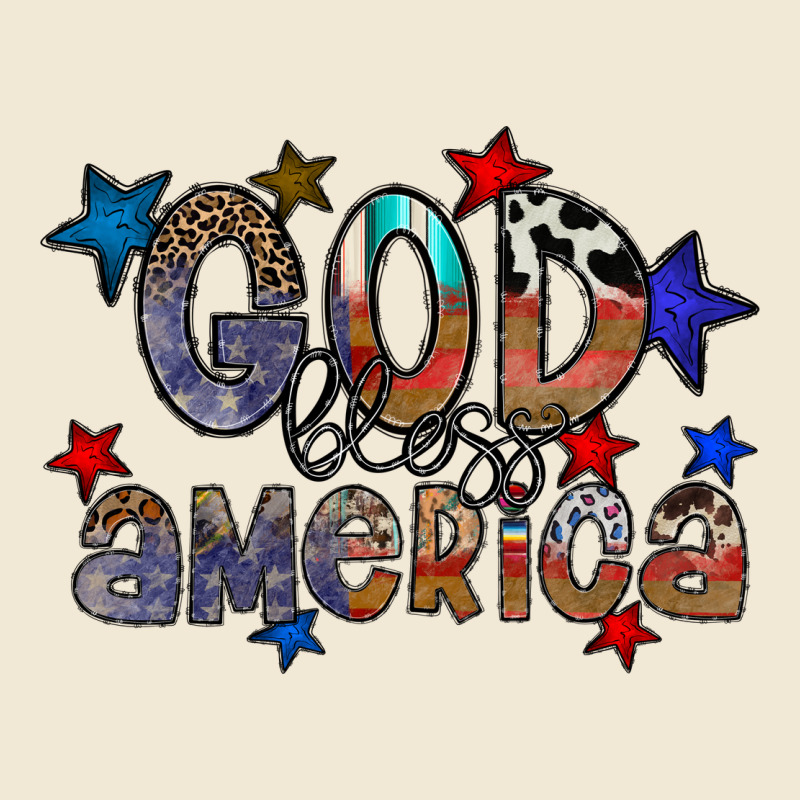 God Bless America Ladies Tee by CowhideDigitalArt | Teevron