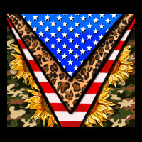 American Sunflower And Camouflage Premium Tee | Teevron