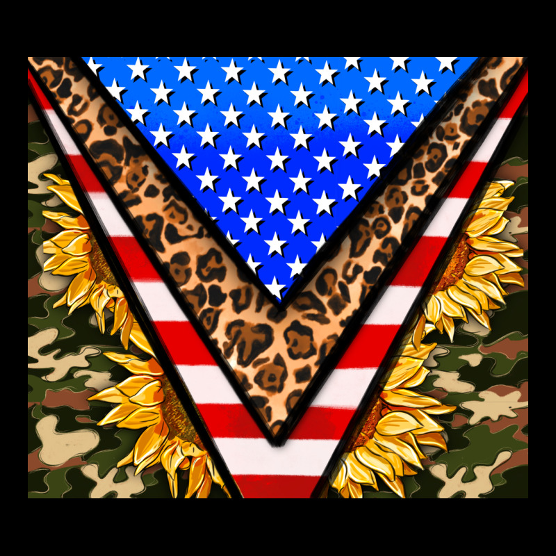 American Sunflower And Camouflage Premium Tee by AdoDesignShop | Teevron