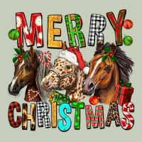 Merry Christmas Horses Ladies Tee | Teevron