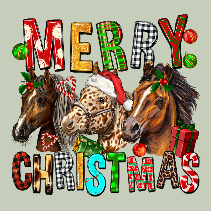 Merry Christmas Horses Ladies Tee by FaDigitalArtStudio | Teevron