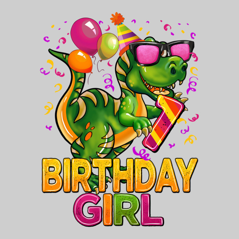 1st Birthday Girl T Rex Pink Premium Sweatshirt by CowGirlArtShop | Teevron