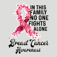 In This Family Fights Alone Breast Cancer Awareness Zipper Hoodie | Teevron