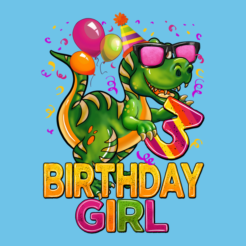 3rd Birthday Girl T Rex Pink Premium Sweatshirt by CowGirlArtShop | Teevron