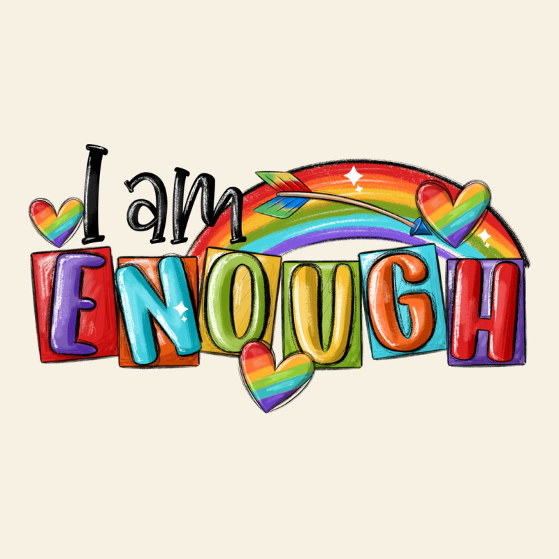 I Am Enough Lgbt Vintage Tee by MaliasSmallBusiness | Teevron