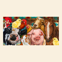 Farm Animals With Aztec Vintage Hoodie | Teevron