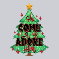 Oh Come Let Us Adore Him Christmas Tree Heavyweight Sweatshirt | Teevron