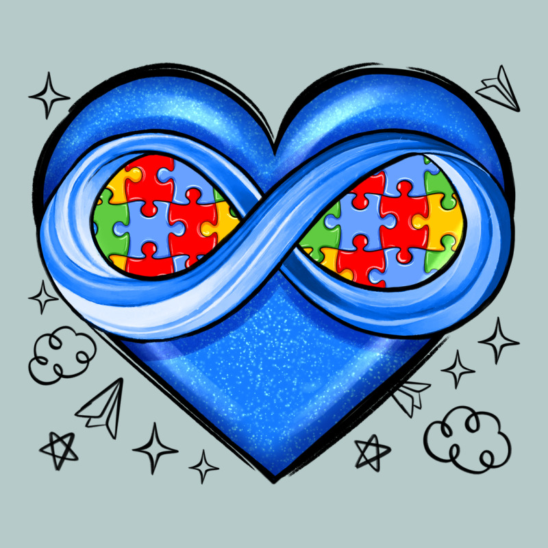 Infinity Heart Autism Awareness Heavy Core Tee by JahusDesignShop | Teevron