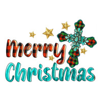 merry christmas turquoise gemstones cross | Teevron