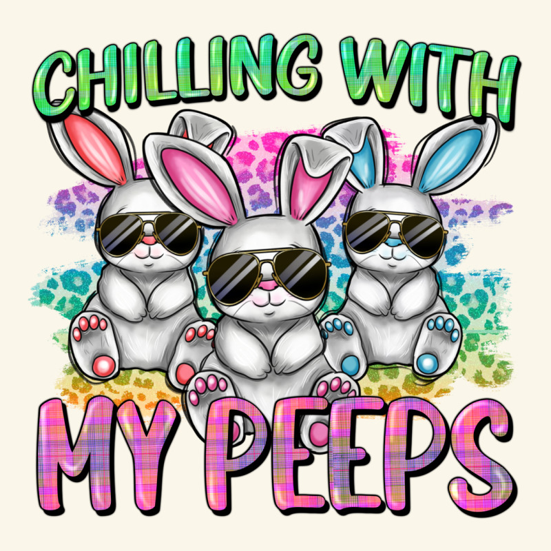 Chilling With My Peeps Easter Bunnies Cowgirl Cowg Premium Hoodie by CowGirlArtShop | Teevron