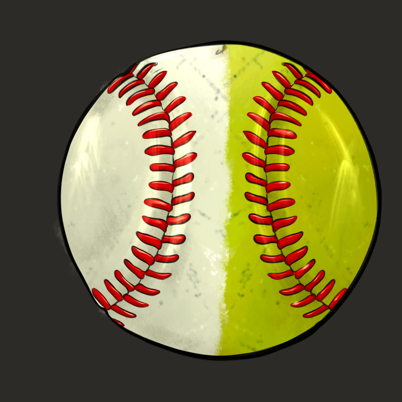 Half Baseball Softball Heavy Core Tee by JahusDesignShop | Teevron