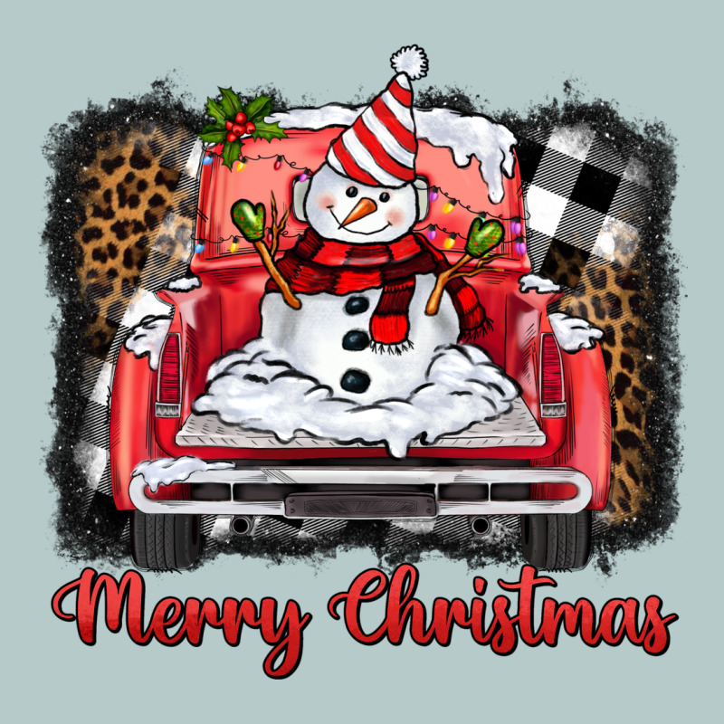 Merry Christmas Truck Snowman Heavy Core Tee by BarkalooDesign | Teevron