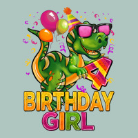 4th Birthday Girl T Rex Pink Premium Sweatshirt | Teevron