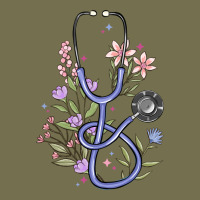 Floral Stethoscope Vintage Hoodie | Teevron