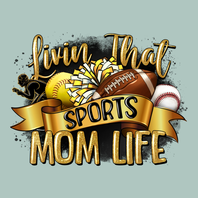Livin That Sports Mom Life Premium Sweatshirt by CowGirlArtShop | Teevron