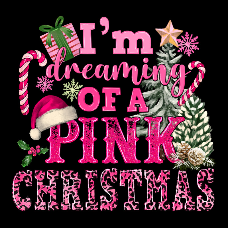 I Am Dreaming Of A Pink Christmas Ladies Tee by FaDigitalArtStudio | Teevron