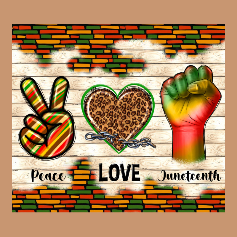 Peace Love Juneteenth Heavyweight Hoodie by TumblerDesignByShophia | Teevron