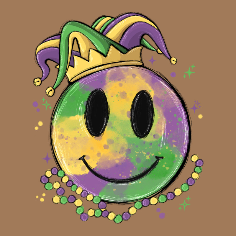 Smiley Face Mardi Gras Classic Tee by MaliasSmallBusiness | Teevron