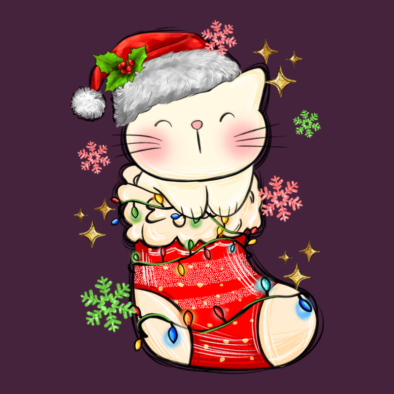 Christmas Cat In Long Sleeve Tee by MaliasSmallBusiness | Teevron