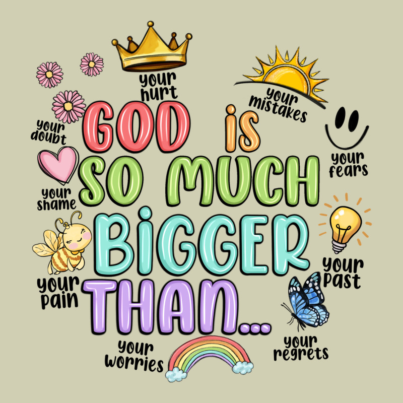God Is Bigger Heavy Core Tee by JahusDesignShop | Teevron